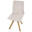 44cm H Fabric Upholstered Upholstered Back Accent in Beige