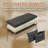 Versatile Patio Cushion Set With Weatherproof Fabric - Includes Bench Cushion & 2 Pillow Covers For Garden And Porch Furniture-746785759-746785753