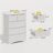 Modern 5-Drawer Dresser with Recessed Handles - Configured with 2 Small & 3 Large Drawers for Bedroom, Living Room-70447206-70449049
