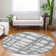 Premium Machine Washable Prisco Silver Rug