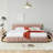 Chenille Upholstered King Bed With Storage Drawer And Solid Frame-159755246
