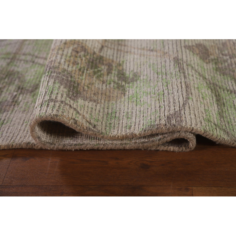 Tapis oriental moderne à motif floral All-Over 8 x 11