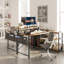 Selman L-Shaped Metal Base Writing Desk-529517841