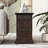 Classic Vintage Livingroom End Table Side Table With USB Ports And One Multifunctional Drawer With Cup Holders-864008588