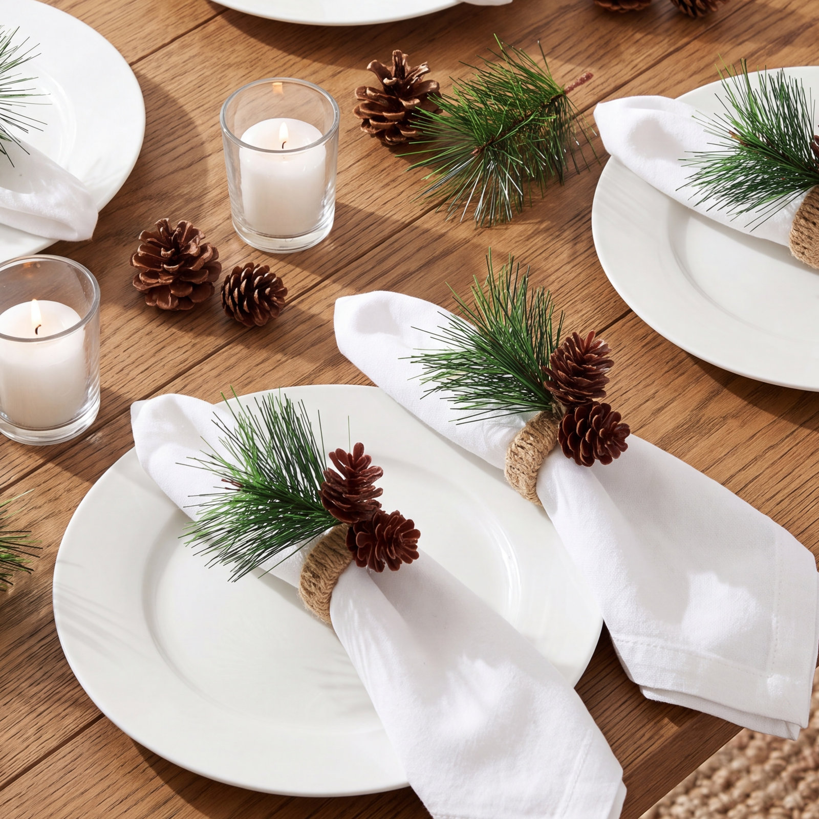 Forest Floor Pinecone Napkin Rings