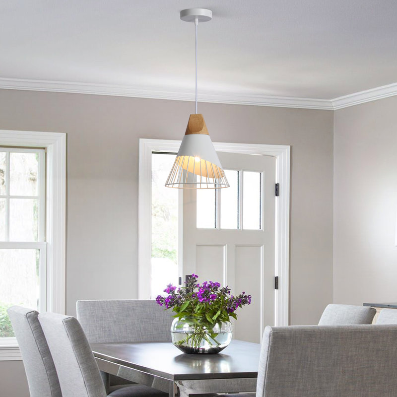 Luminaires suspendus Barclay, Blanc, Blanc