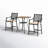 2 - Person Patio Dining Set with Square Table , Cushions Included
