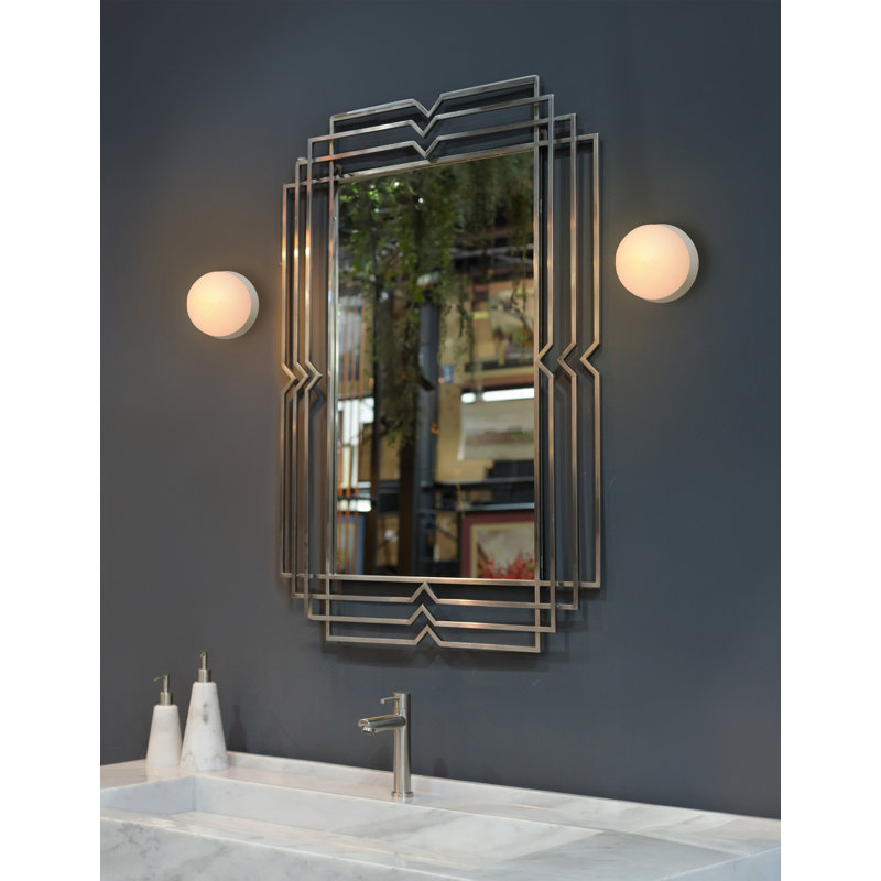 Azem Ceramic Wall Sconce, Matte White