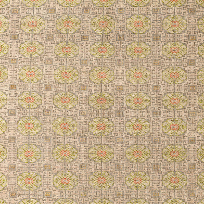Tapis décoratif multicolore à motif abstrait, Carré 8 pi