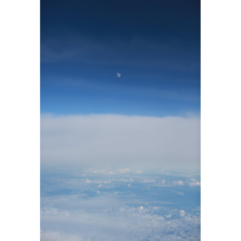 Moon Over Clouds Print, 36" H x 24" W