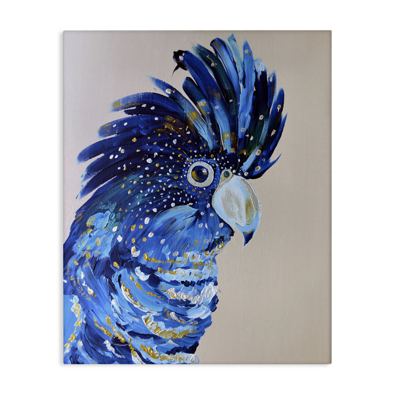 Coco The Cockatoo Canvas, design by Jennifer Seeley, 20" H x 16" W