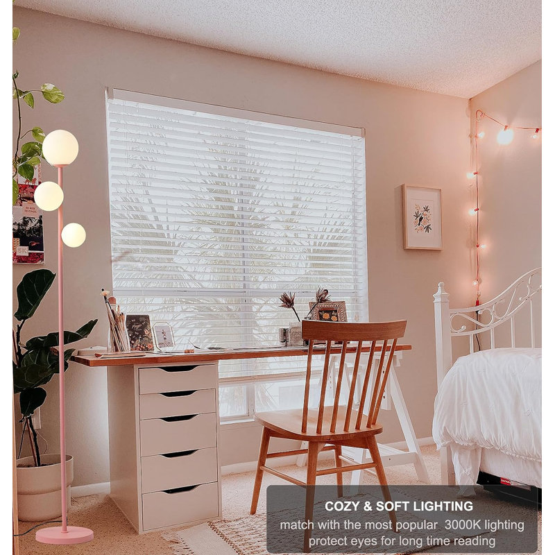 Javeyon 64'' LED Tree Floor Lamp, Pink