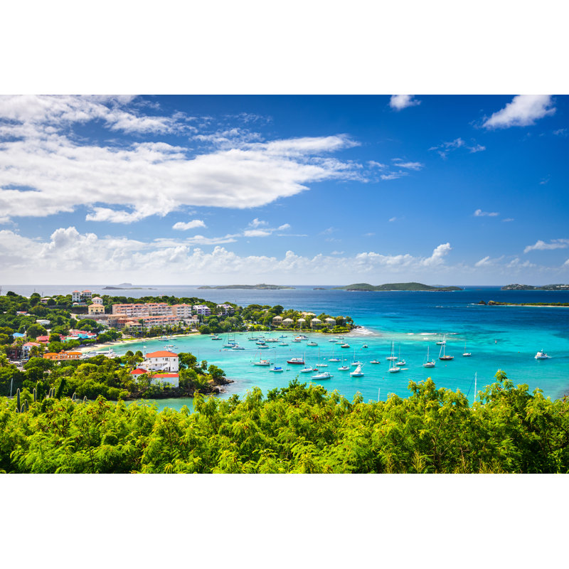 Caribbean Bay by SeanPavonePhoto - Wrapped Canvas Print, 81cm H x 122cm W