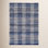 Denim Plaid Hand-Woven Cotton Rug