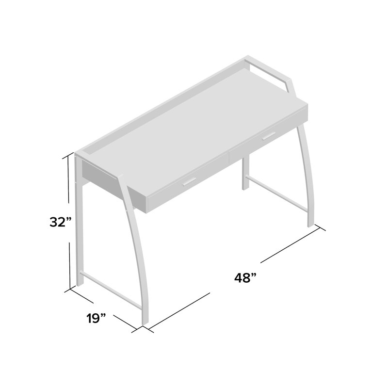 Spenser Steel Writing Desk