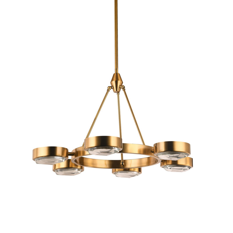 Lustre géométrique unique à 6 lumières Mariettan