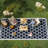 Reversible Outdoor Rug, 9' X 18', Waterproof Polypropylene Straw Rug. Blue & White Floor Mat For Backyard, Deck, Picnic, Beach. Portable With Carry Bag, Quick-Drying 18' Plastic To Stains