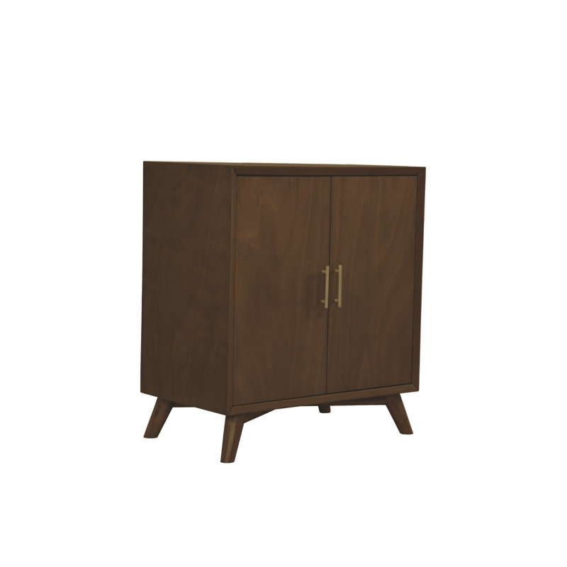 Armoire bar basse Williams, Noyer