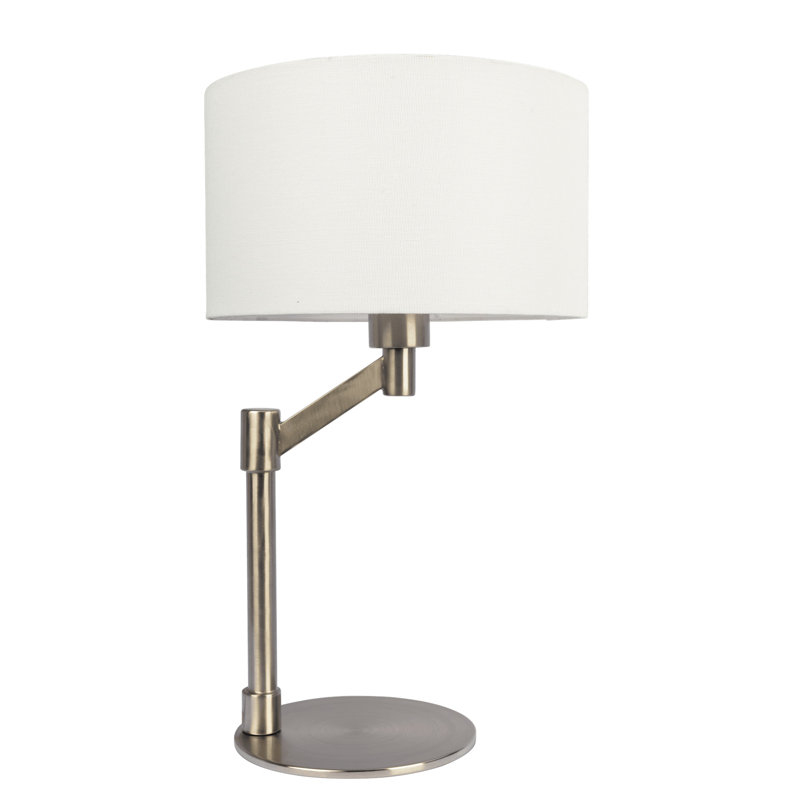 Lampe de table en nickel brossé avec interrupteur marche / arrêt Horizon