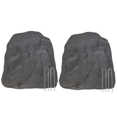 Housse de protection pour faux paysage 21,5 "H - réaliste - gris foncé - paquet de 2