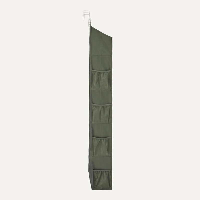 Rangement à 5 niveaux au-dessus de la porte, gris foncé