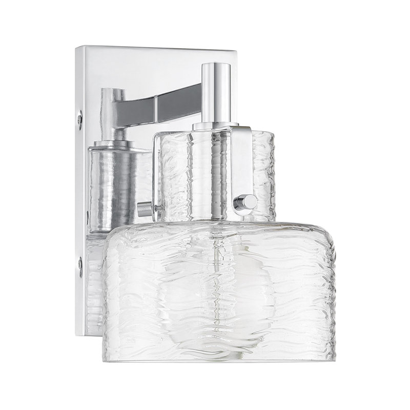 Dover 1-Light Wall Sconce in Polished Nickel, Polished Nickel