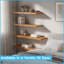 Harbour Housewares Modern Floating Wall Shelves