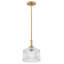 Petit luminaire suspendu Lisette avec verre nervuré-1249565255