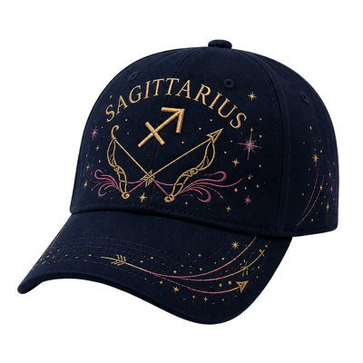 Casquette de baseball ornée d'un motif en résine, brodée d'une constellation et d'un signe astrologique, style décontracté pour hommes et femmes.