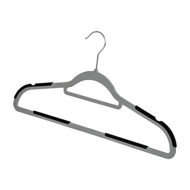Mayak Heavy Duty Clothes Hangers with Clips Plastic Dry Wet Clothes Hangers with Non-Slip Pads Rebrilliant Color: Multicolor, Pack Size: 50