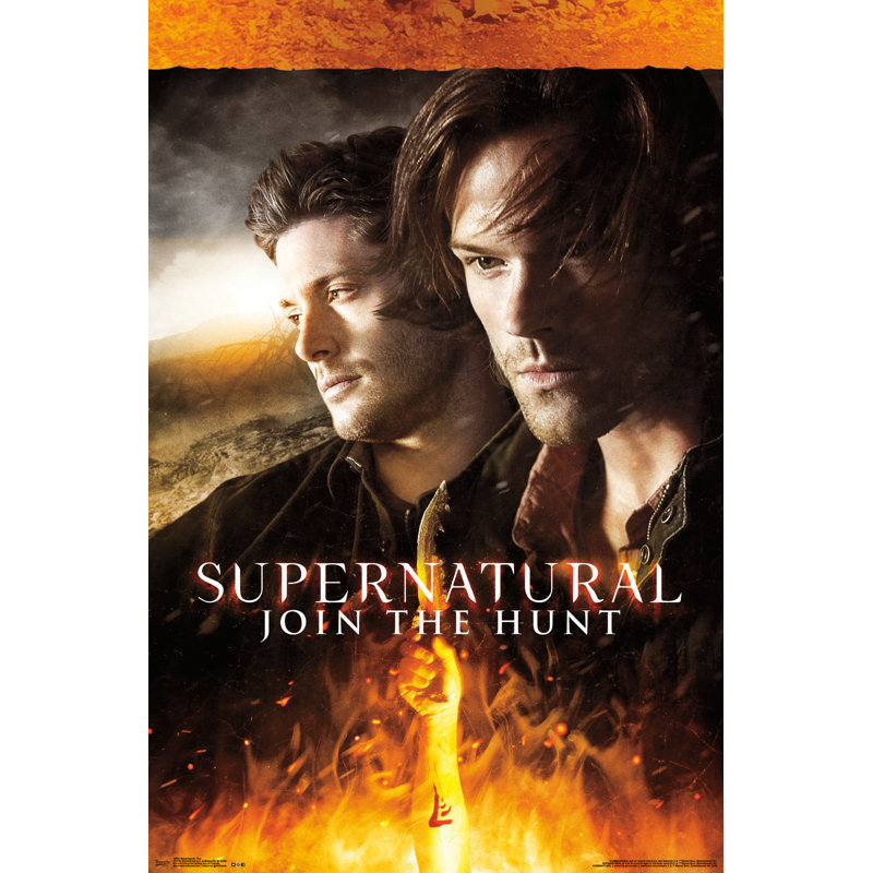 Supernatural Fire Poster for Kids Room, 22.375" x 34"