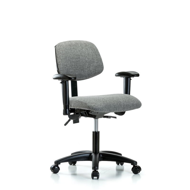 Maegan Task Chair, Glides, Gray, Not Included