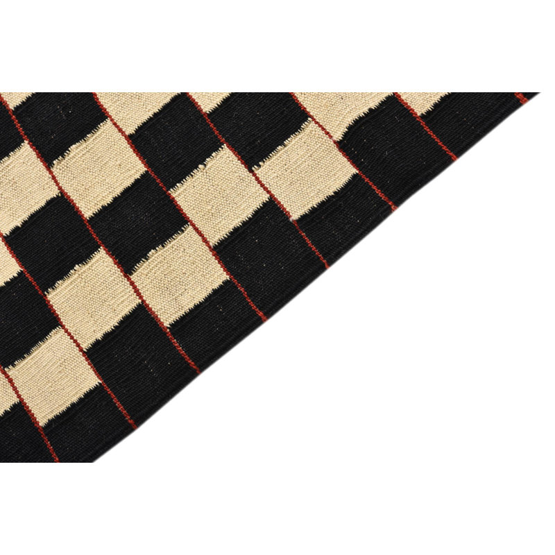 Tapis noir et blanc Jessen