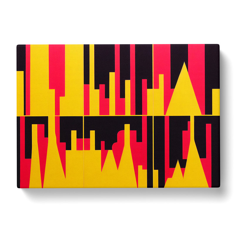 Distinguished Abstract Skyscraper Skyline - Wrapped Canvas, 40cm H x 60cm W x 3cm D