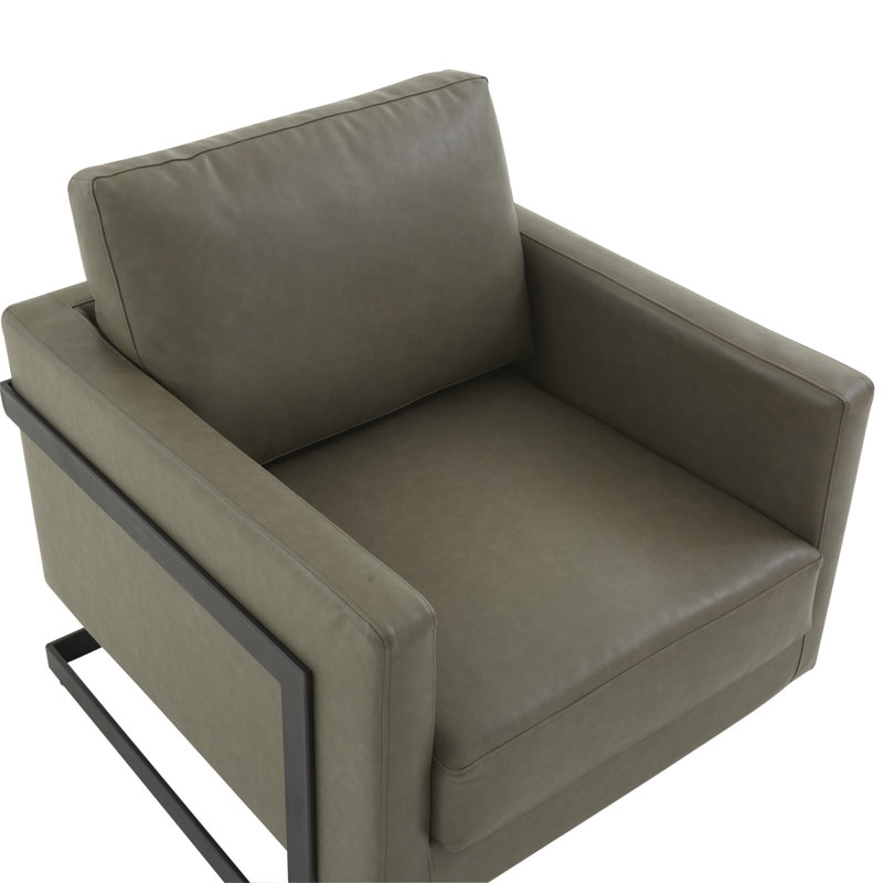 Chaise d'appoint Lincoln, Gris, Doré