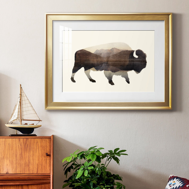 The Wilderness I, reproduction encadrée de qualité supérieure - prête à être accrochée, H 30,5 po x l 42,5 po x P 1 po, Blanc