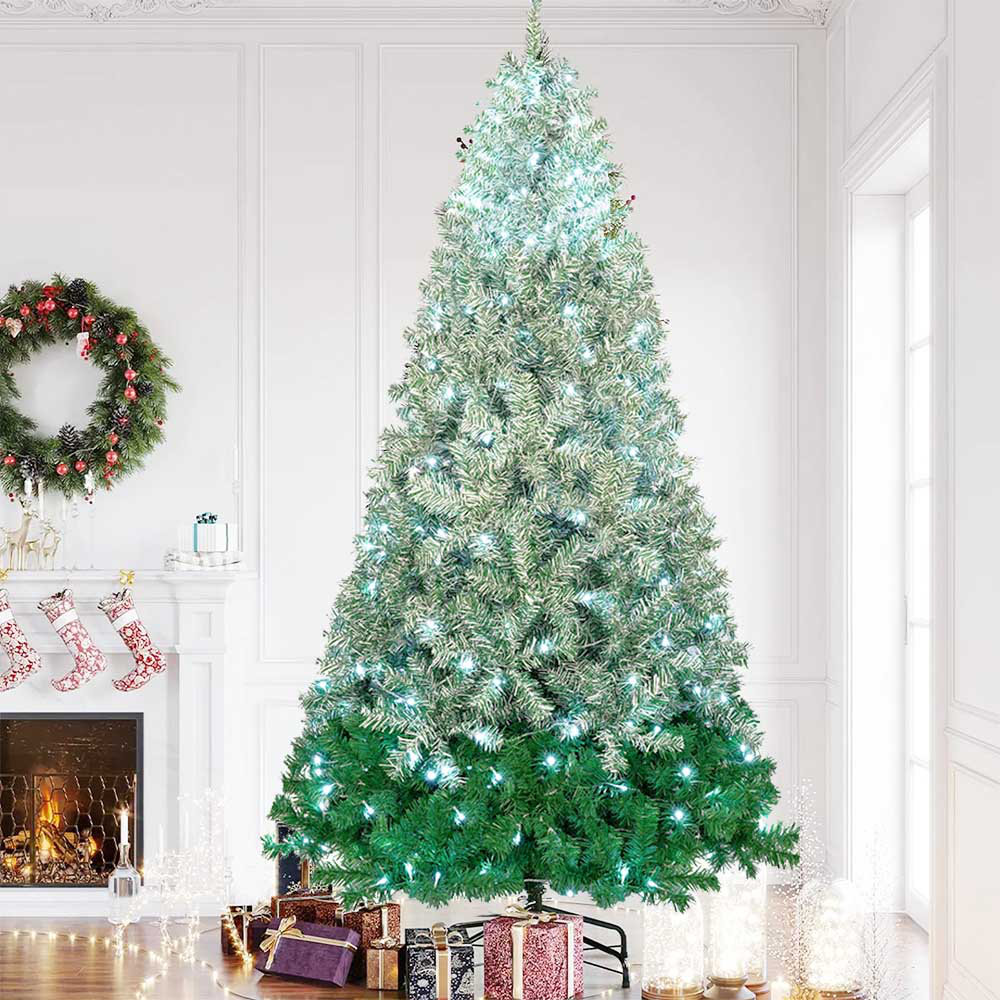 The Holiday Aisle® Christmas Tree with 300 LED Lights - Includes a