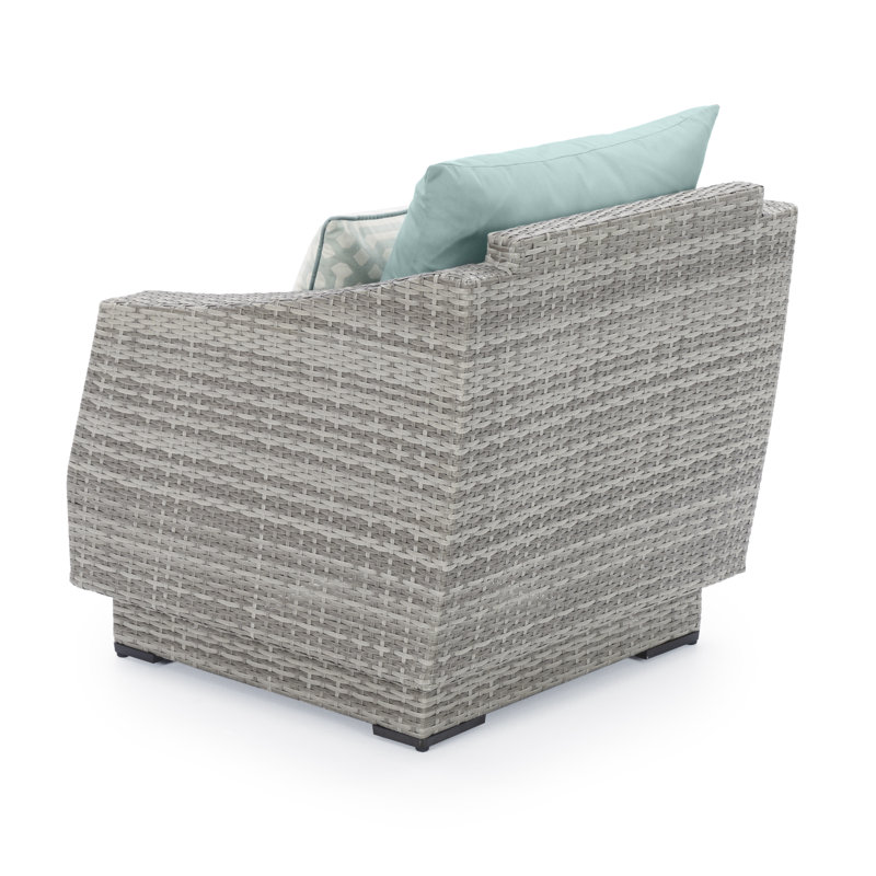 Cannes 5 Piece Club Seating Group with Cushions, Canvas Spa Sunbrella® Canvas