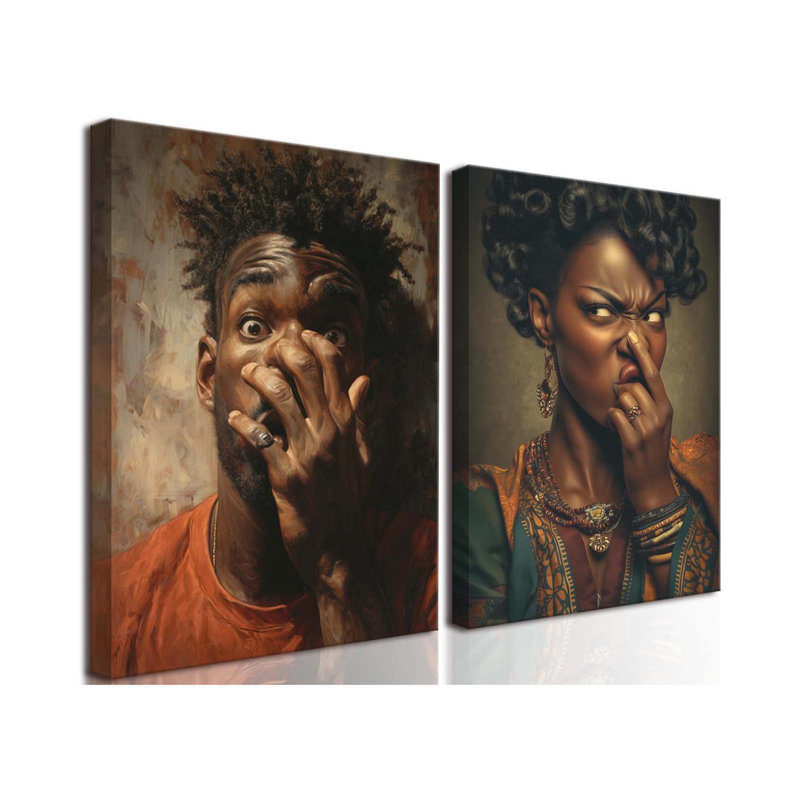 2 Piece Wrapped Canvas Print, 40 cm H x 30 cm W