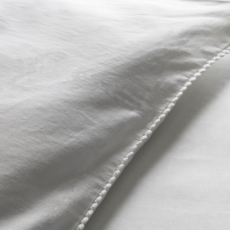 Lace Solid Colour Duvet Cover Set with Pillowcases, Single Duvet Cover + 1 Standard Pillowcase