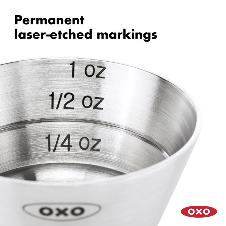 OXO 3105000 1.5 oz. & 1 oz. Stainless Steel Double Jigger