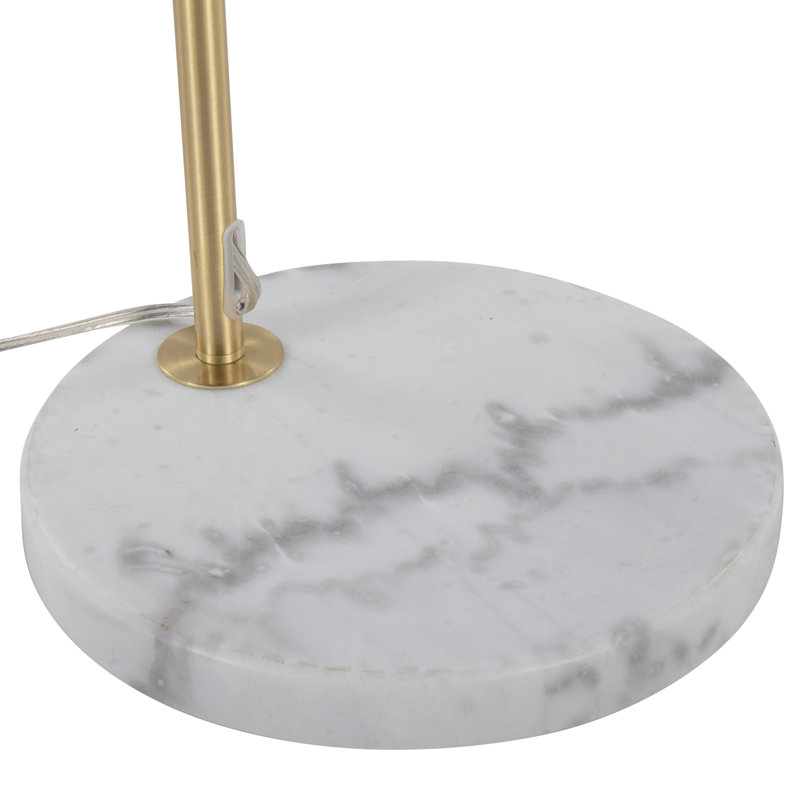 Duneric 68'' White Marble Traditional Floor Lamp