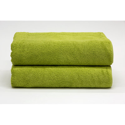 Ensemble de 2 serviettes de bain en coton tissé