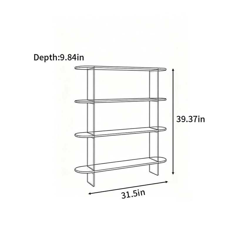 Minimalist Acrylic Entryway Console