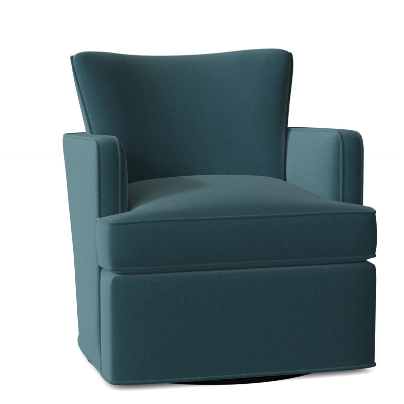 Blaire 28.5" W Swivel Armchair, Turquoise (8789 91)