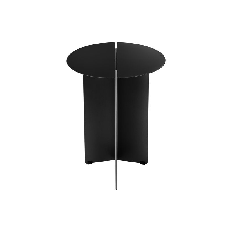 Oru End Table, Black, 18.7" H x 13.8" W x 13.8" D