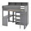 Lit mezzanine simple avec tablettes et garde-robe-1444365823