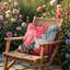 Ensemble de 4 housses de coussin à imprimé floral avec fermeture à glissière pour décoration et cadeau de Noël 22 po x 22 po