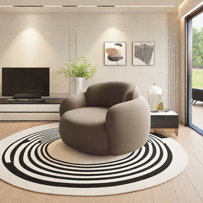 Semi-circular curved light luxury sofa
