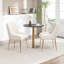 Chaise d'appoint rembourrée en velours Mayreli-1841683238